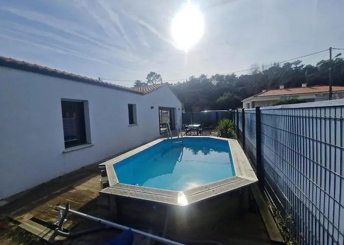 La Garenne, Piscine Et Pinede 빌라 생장드몽